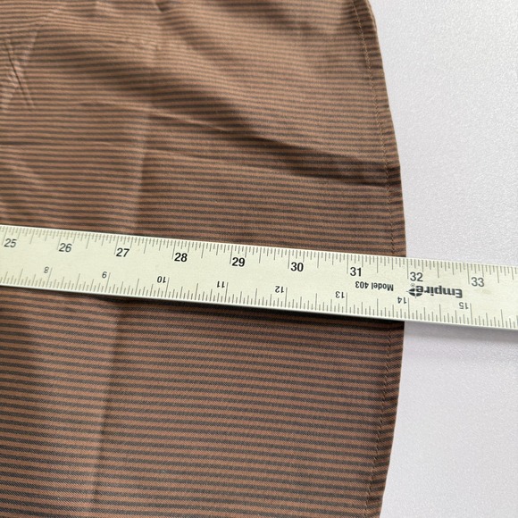 Dixxon Shirt Mens Large Brown Work Force Button Down Workwear Blend Striped - Picture 7 of 8